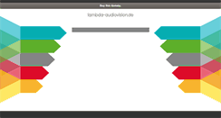 Desktop Screenshot of lambda-audiovision.de